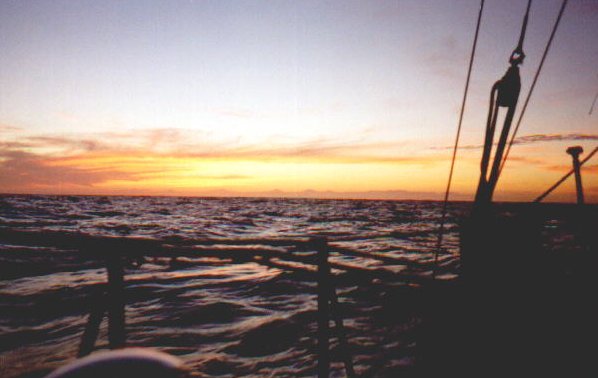 Sunset from the deck of Condesa